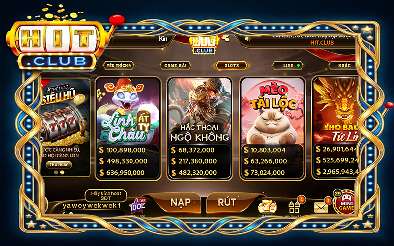 Tìm hiểu các loại game nổ hũ phổ biến trên nền tảng Hitclub
